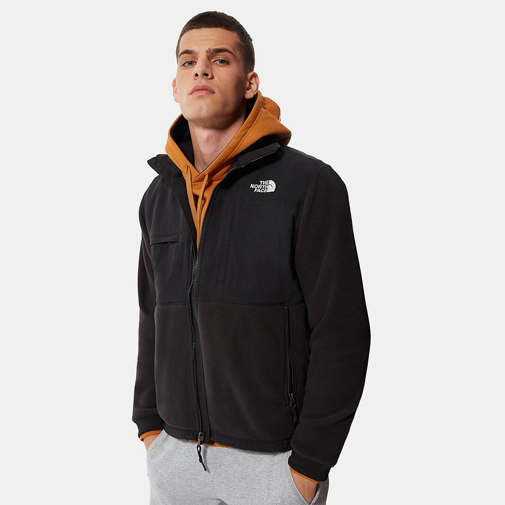 The North Face Fleece Jacket Mens Australia - The North Face Denali 2 Black (GQB-039657)